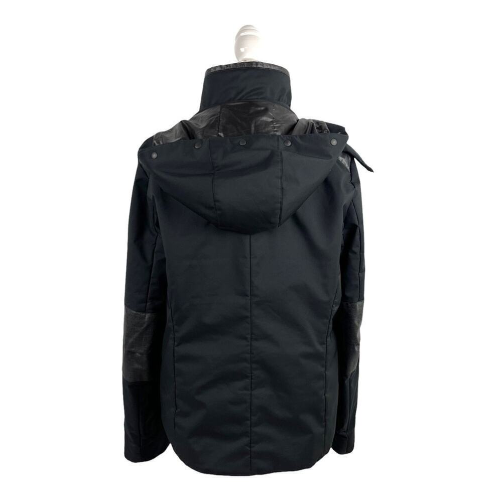 Eric Snow Womens Size Large Patchwork Winter Full Zip Black Jacket faux leather - Picture 10 of 16